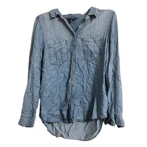 Terre Bleue Button-Up Denim Shirt
